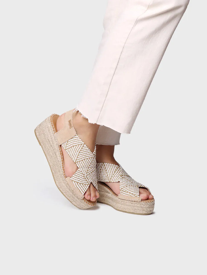 Toni Pons MASAI - Alpargata De Mujer Con Cuña Y Tiras Elásticas Multicolor | MASAI