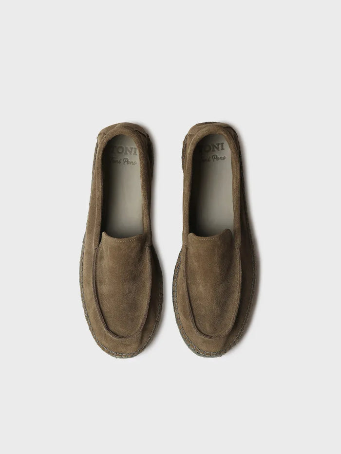 Toni Pons MAX - Alpargata Cerrada De Hombre En Serraje Con Suela De Yute | MAX