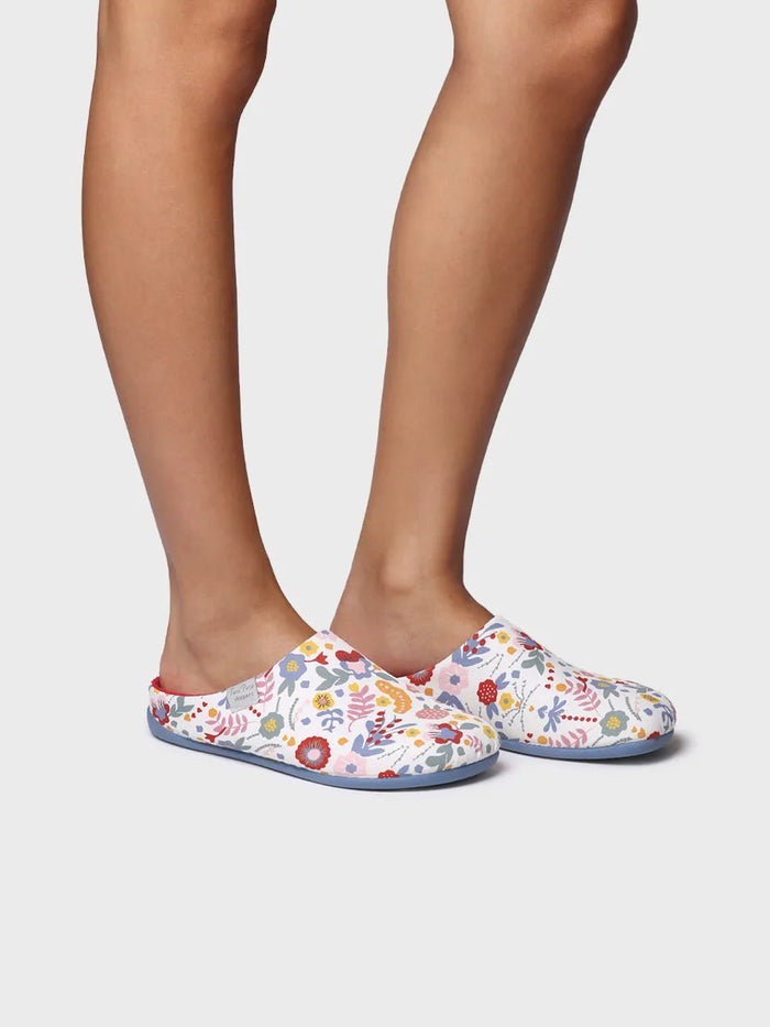 Toni Pons MIMI-TJ - Zapatilla De Casa Tipo Zueco De Mujer En Algodón Estampado | MIMI-TJ