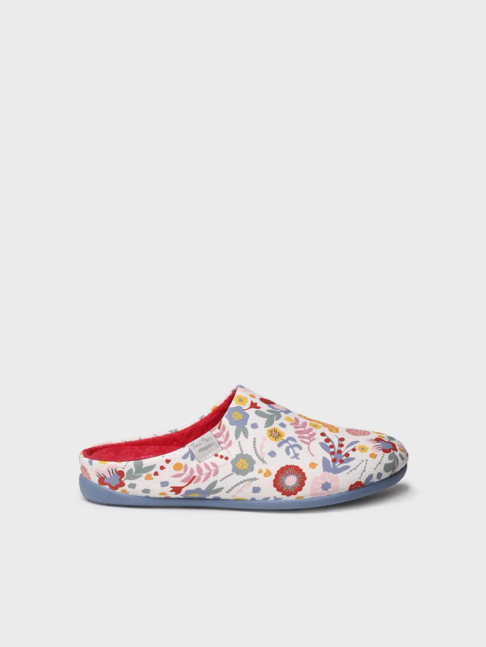 toni pons MIMI-TJ - Zapatilla de casa tipo zueco de mujer en algodón estampado | MIMI-TJ