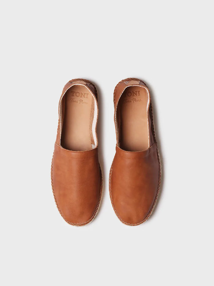 Toni Pons MINO - Alpargata Cerrada De Hombre En Piel Con Suela De Yute | MINO