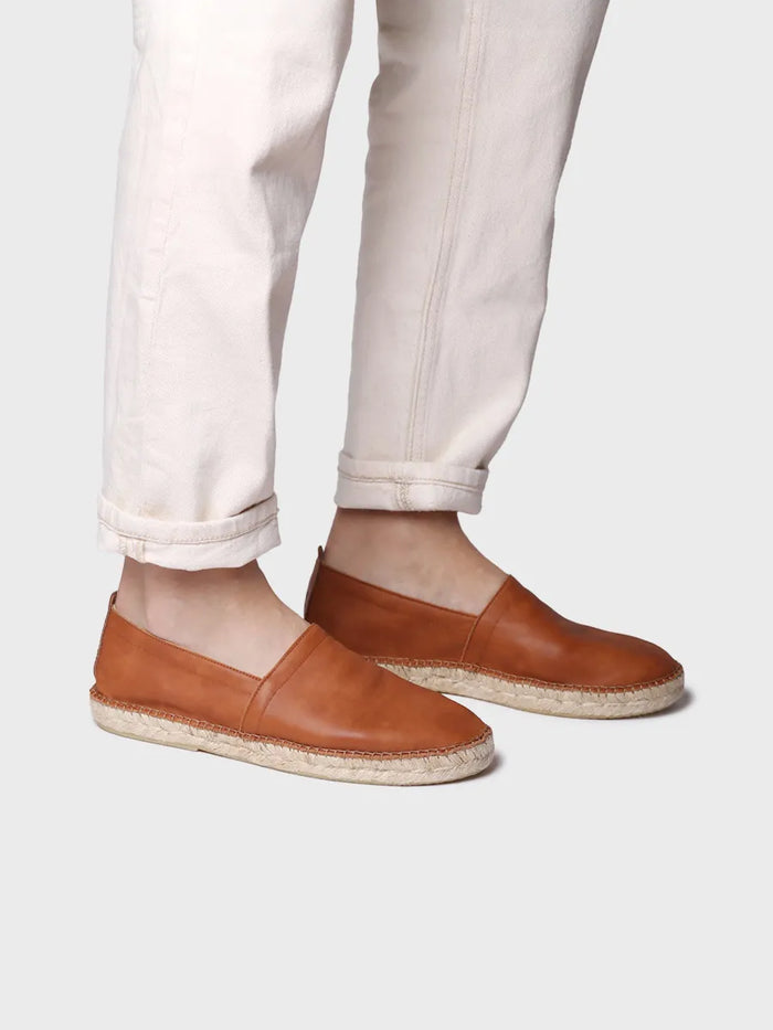 Toni Pons MINO - Alpargata Cerrada De Hombre En Piel Con Suela De Yute | MINO