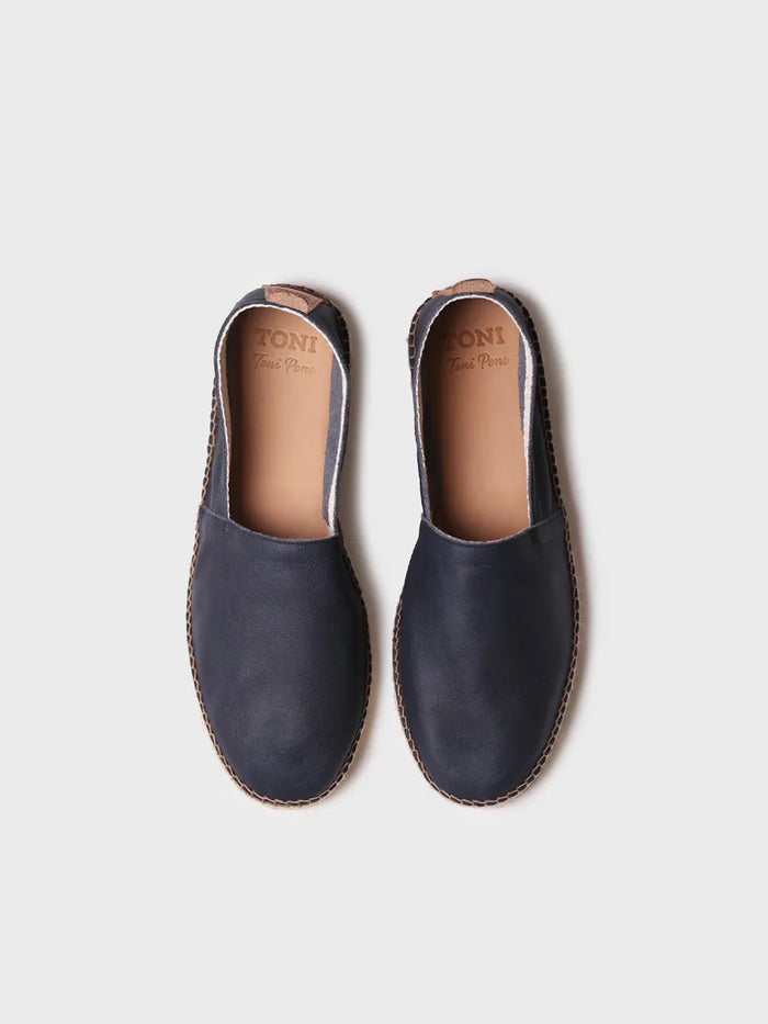 Toni Pons MINO - Alpargata Cerrada De Hombre En Piel Con Suela De Yute | MINO