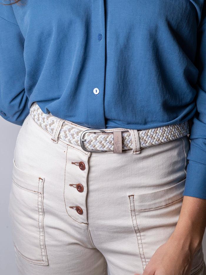 Toni Pons NADINA - Cinturón De Tela Y Piel De Mujer | NADINA