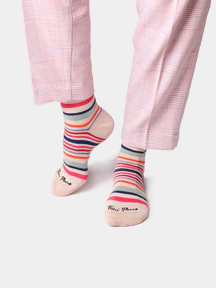 Toni Pons QUEL-BR - Calcetines Unisex En Algodón A Rayas | QUEL-BR