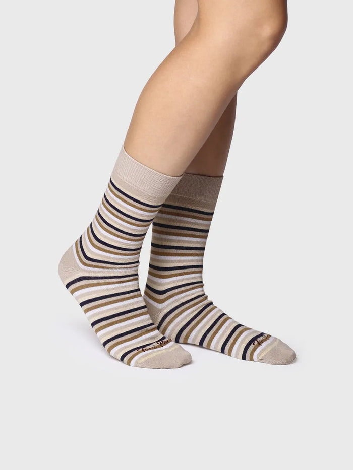 Toni Pons QUEL-BR - Calcetines Unisex En Algodón A Rayas | QUEL-BR
