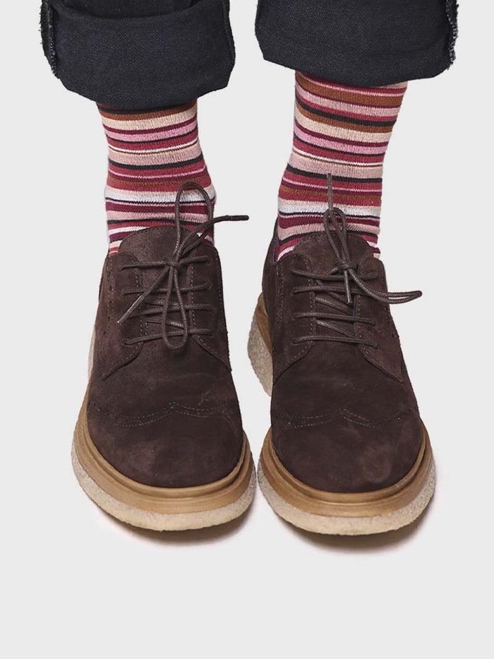 Toni Pons QUEL-BR - Calcetines Unisex En Algodón A Rayas | QUEL-BR