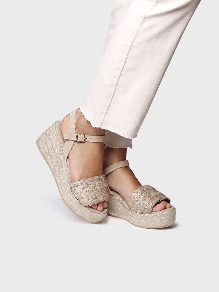 Toni Pons ROCIO-PH - Alpargata De Mujer En Yute Trenzado Con Cuña Y Hebilla | ROCIO-PH