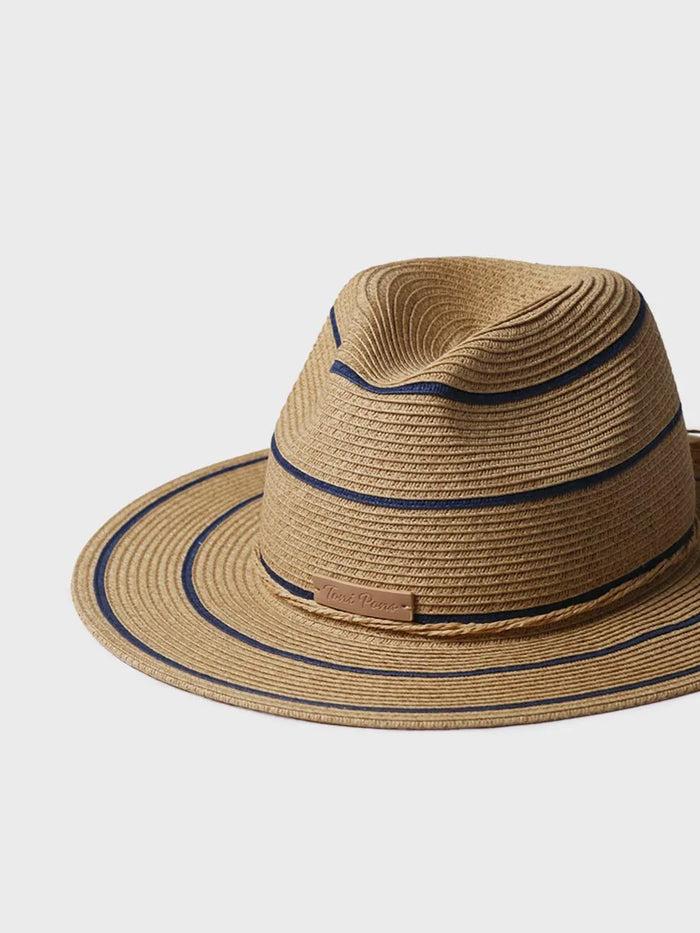 Toni Pons SABRINA - Sombrero De Paja Tipo Panamá Con Rayas | SABRINA