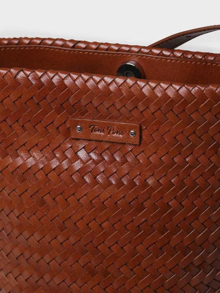 Toni Pons SALLY - Bolso Bombonera En Cuero Trenzado Con Tira Ajustable | SALLY