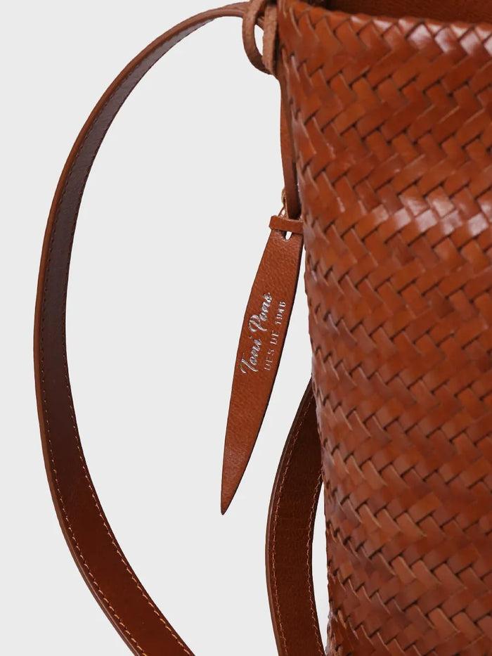 Toni Pons SALLY - Bolso Bombonera En Cuero Trenzado Con Tira Ajustable | SALLY