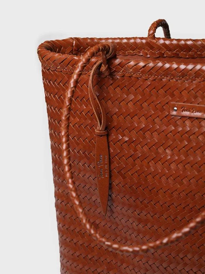 Toni Pons SIMONA - Bolso Shopper En Cuero Trenzado Con Bolsillo Interior | SIMONA