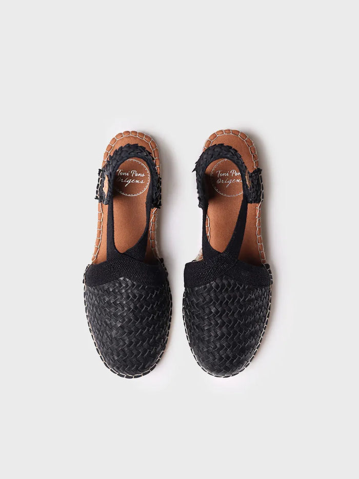 Toni Pons SIRACUSA - Alpargata Cerrada De Mujer En Piel Trenzada Con Cuña | SIRACUSA