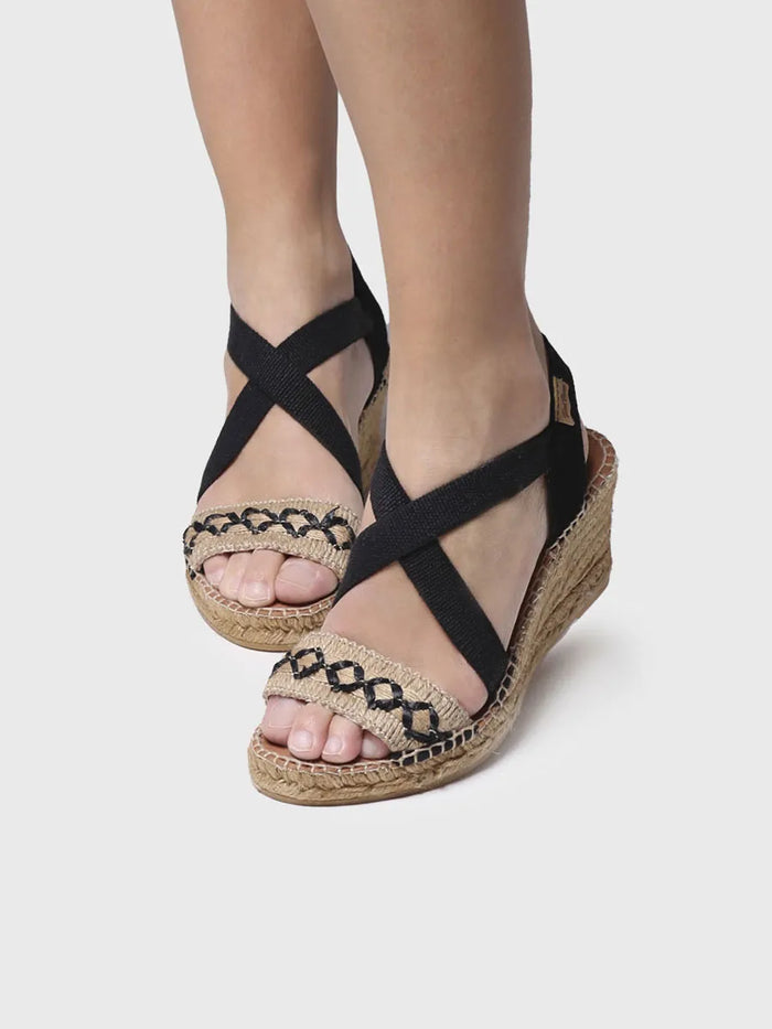 Toni Pons SUSA-BN - Sandalia De Cuña De Yute Para Mujer | SUSA-BN
