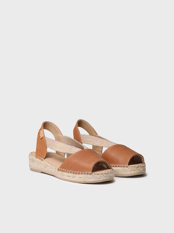 Toni Pons TALA - Alpargata De Mujer En Piel Con Cuña Y Elásticos Para Un Calce Más Ancho | TALA