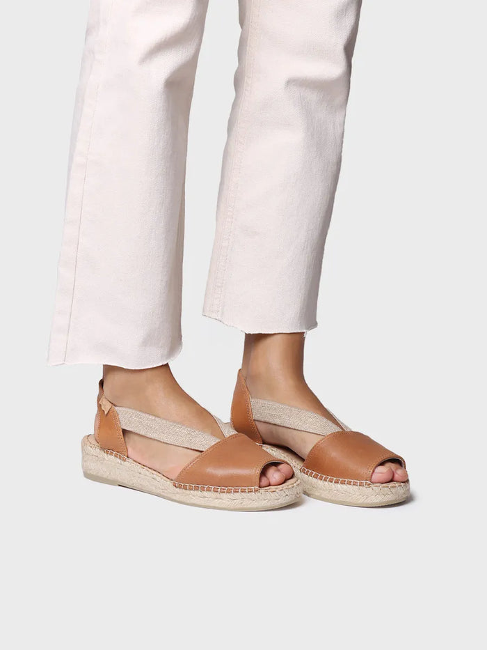 Toni Pons TALA - Alpargata De Mujer En Piel Con Cuña Y Elásticos Para Un Calce Más Ancho | TALA