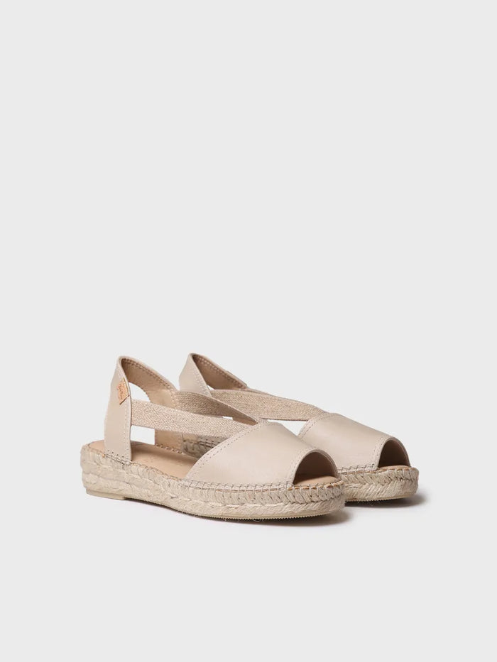 Toni Pons TALA - Alpargata De Mujer En Piel Con Cuña Y Elásticos Para Un Calce Más Ancho | TALA