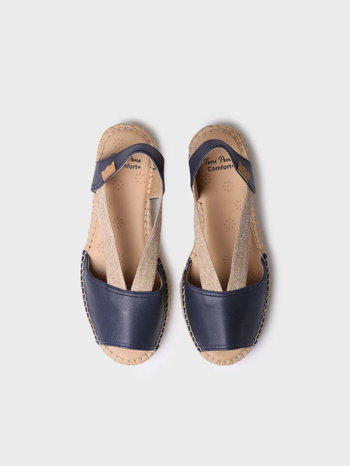 Toni Pons TALA - Alpargata De Mujer En Piel Con Cuña Y Elásticos Para Un Calce Más Ancho | TALA