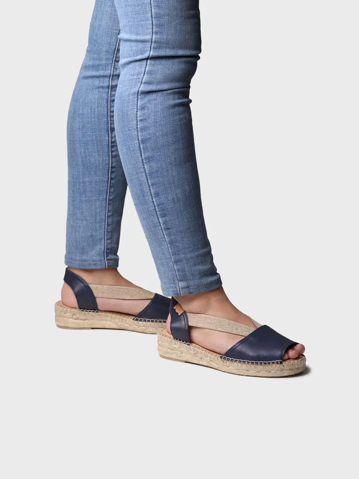 Toni Pons TALA - Alpargata De Mujer En Piel Con Cuña Y Elásticos Para Un Calce Más Ancho | TALA