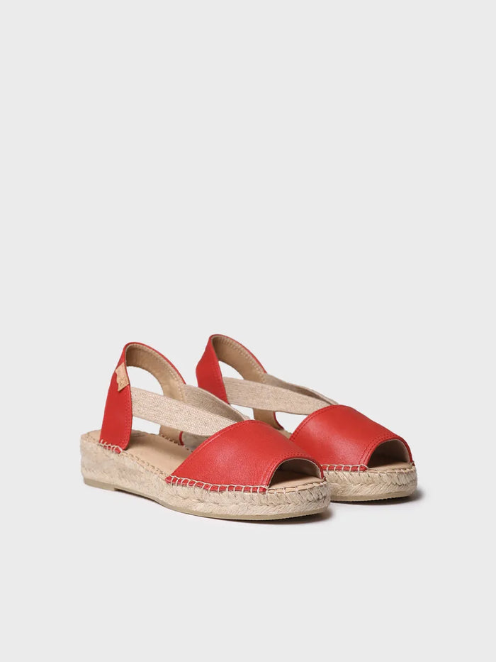 Toni Pons TALA - Alpargata De Mujer En Piel Con Cuña Y Elásticos Para Un Calce Más Ancho | TALA