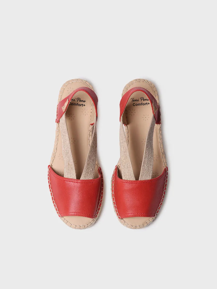 Toni Pons TALA - Alpargata De Mujer En Piel Con Cuña Y Elásticos Para Un Calce Más Ancho | TALA