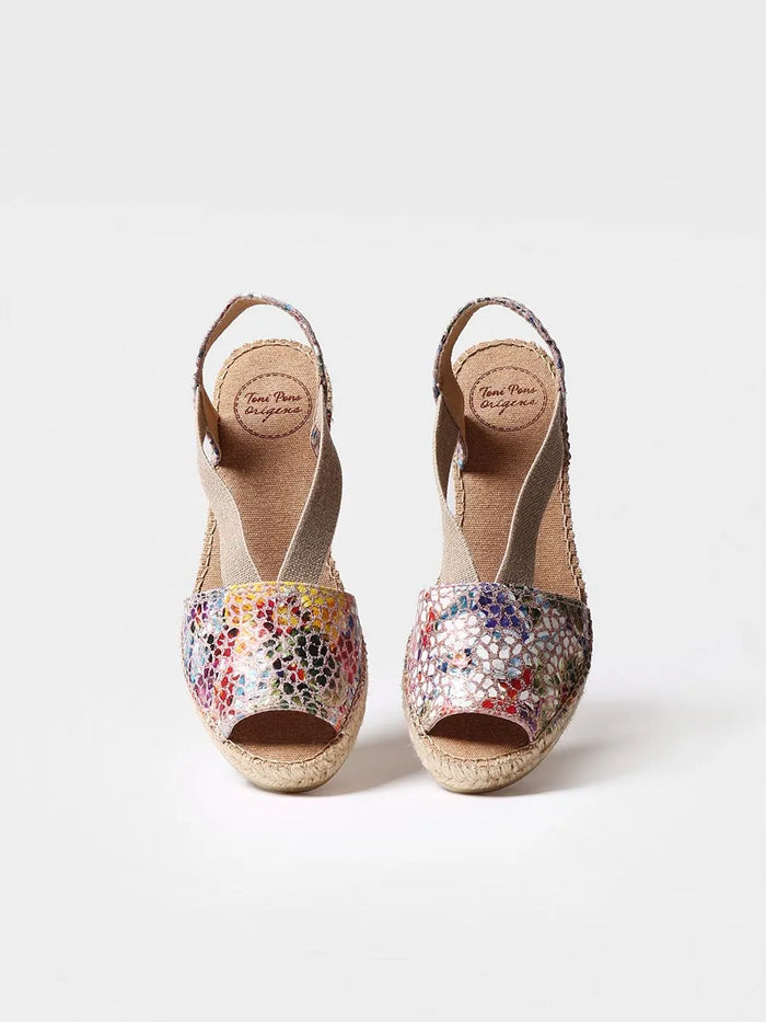 Toni Pons TEIDE-PM - Alpargata De Cuña Media De Piel Destalonada | TEIDE-PM