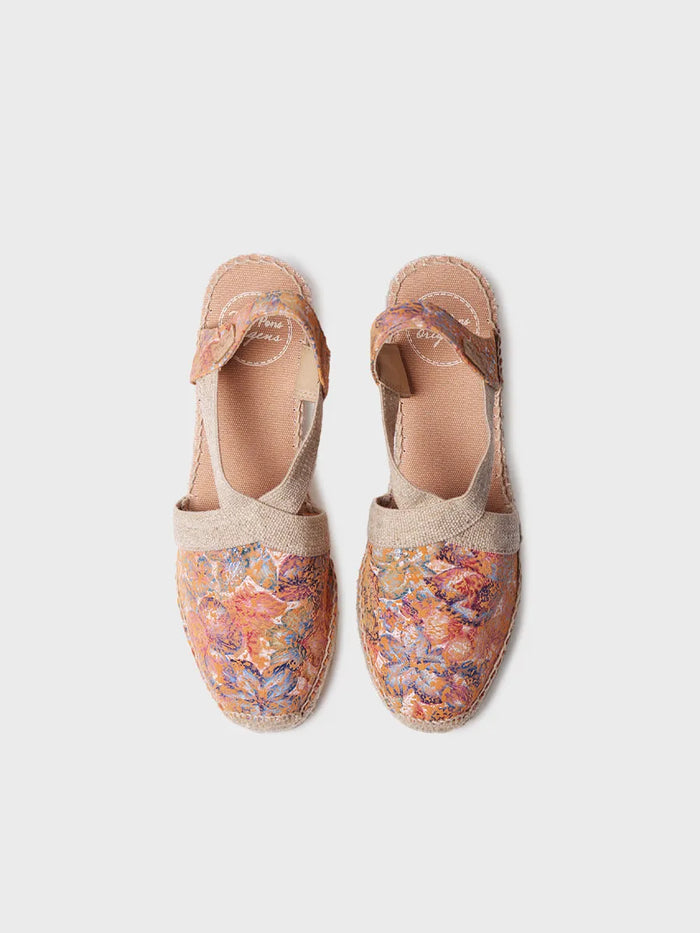 Toni Pons TELVA-LL - Alpargata De Mujer En Piel Estampada Con Cuña Y Elásticos | TELVA-LL