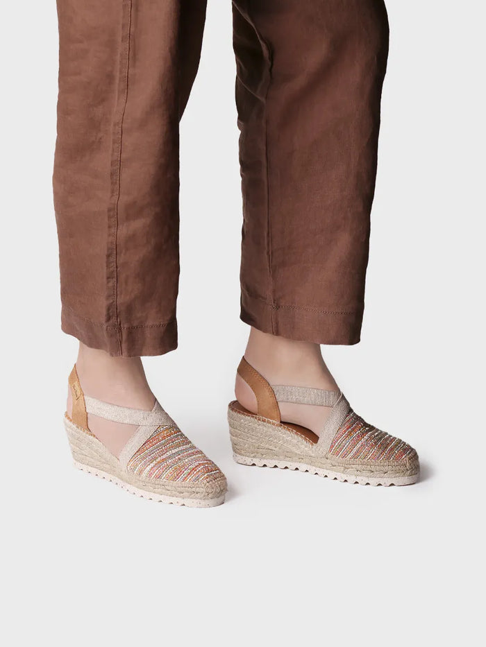 Toni Pons TERRA-CL - Alpargata De Cuña Media En Tejido Multicolor | TERRA-CL