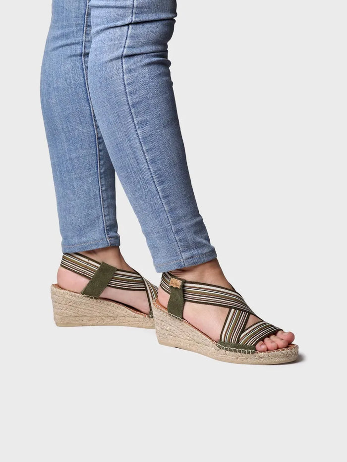 Toni Pons TINA - Alpargata De Mujer Con Cuña Y Bandas Elásticas | TINA