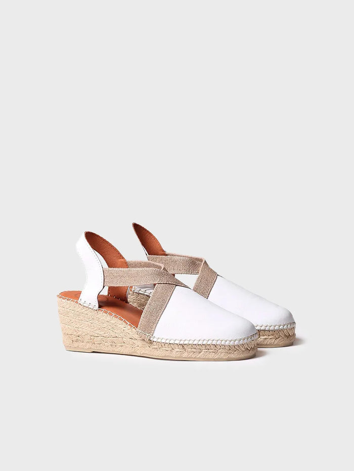 Toni Pons TOSSA - Alpargata De Piel Con Cuña Media Para Mujer | TOSSA