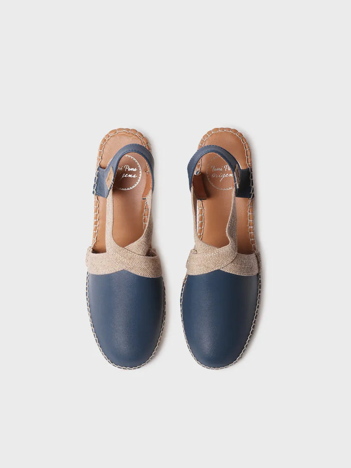 Toni Pons TOSSA - Alpargata De Piel Con Cuña Media Para Mujer | TOSSA