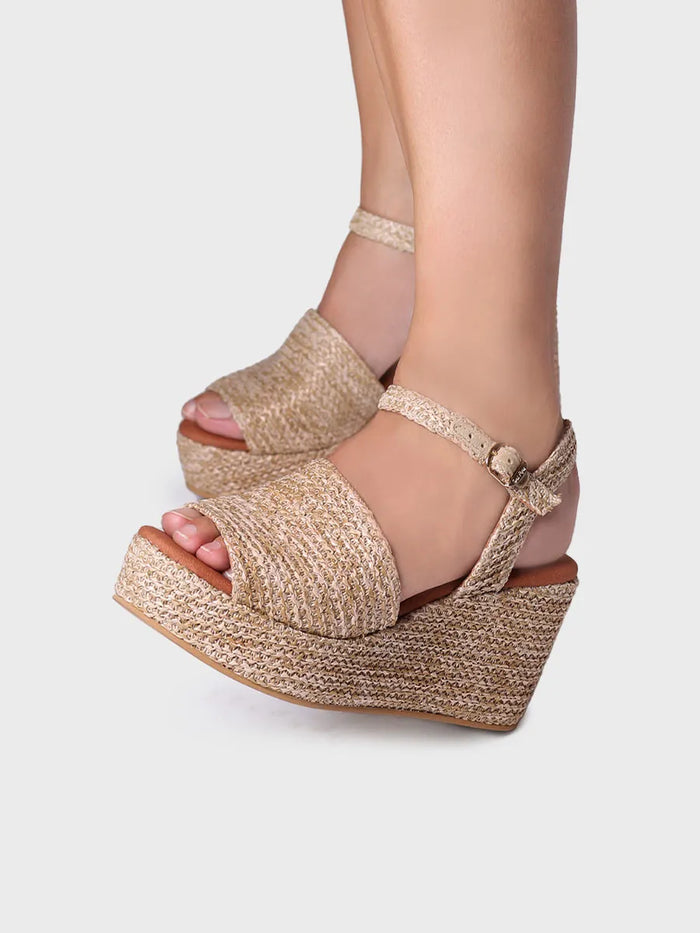 Toni Pons TULIA - Alpargata Alta De Mujer En Rafia | TULIA