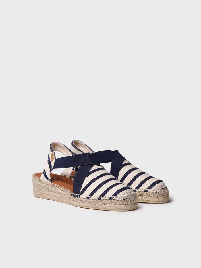 Toni Pons VINAROS - Alpargata Vegana De Mujer En Algodón A Rayas Con Cuña | VINAROS
