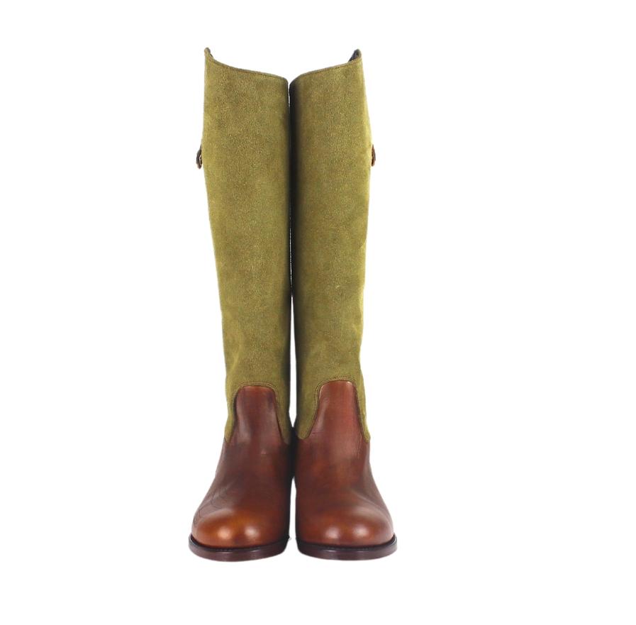 Tony Mora 2000 BOTO ALARO PALERMO CUERO SERRAJE VERDE KAKI