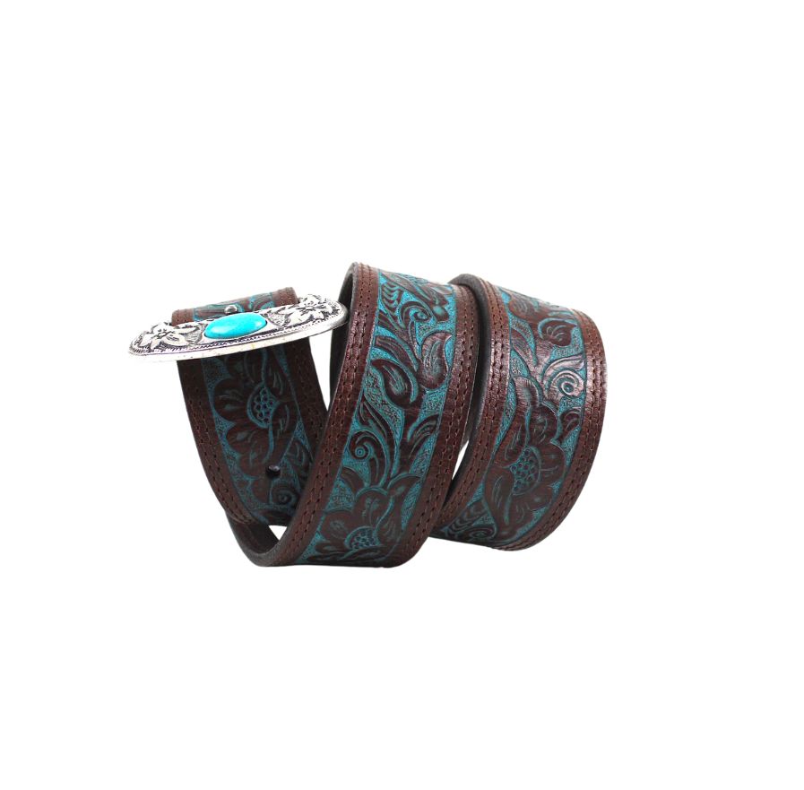 Tony Mora 9143 GRABADO BECERRO TURQUESA