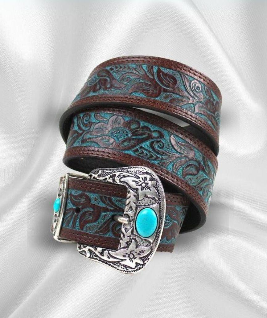 tony mora 9143 GRABADO BECERRO TURQUESA