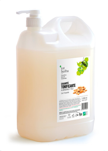 tot herba EcoRecarga Champú Tonificante Almendras y tilo 5 Litros