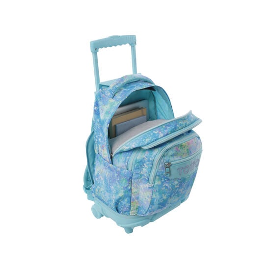 Totto Kit Escolar Mochila De Ruedas + Estuche Glitter