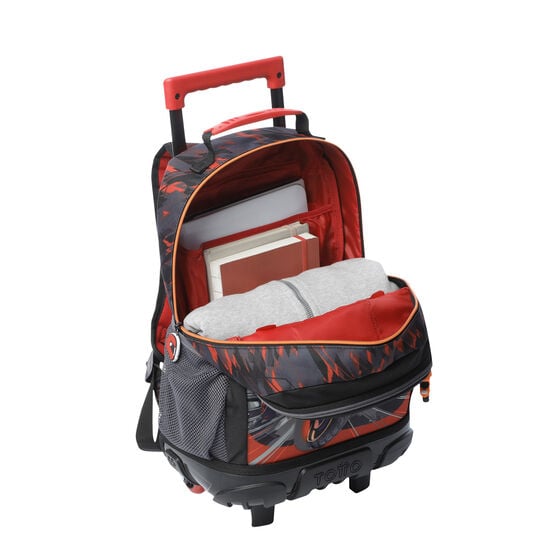 Totto Kit Escolar Mochila De Ruedas + Estuche Speed Biker