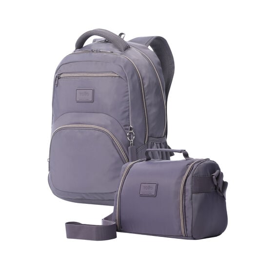 totto Kit mochila eco-friendly + portameriendas eco-friendly Montana Grape