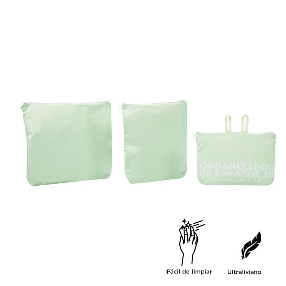 Totto Organizador De Viaje Packing Cube X6 - Verde Tarmac