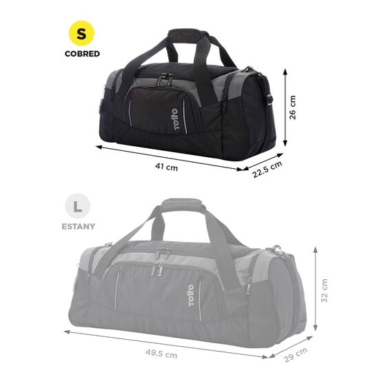 Totto Bolsa Cobred - S Negro Y Gris