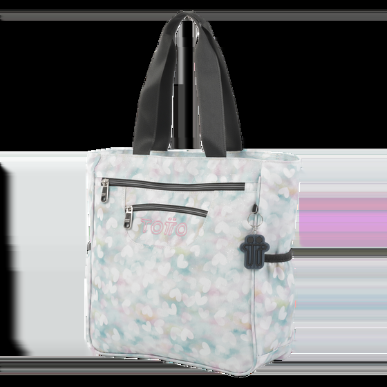 Totto Bolso Cutara - Corazones Pastel
