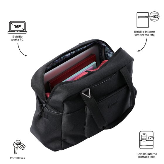 Totto Bolso Megumi L Duffle - Negro