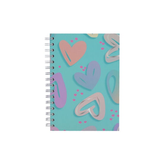 totto Cuaderno A5 - Corazones pintados