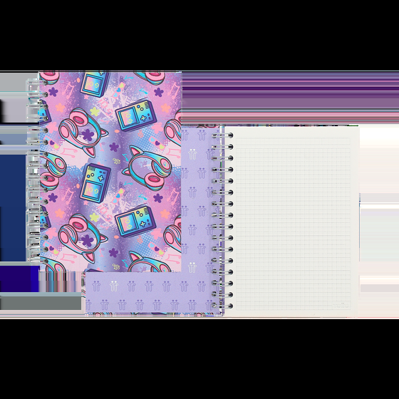 Totto Cuaderno A5 Tapa Forrada - Meowsical