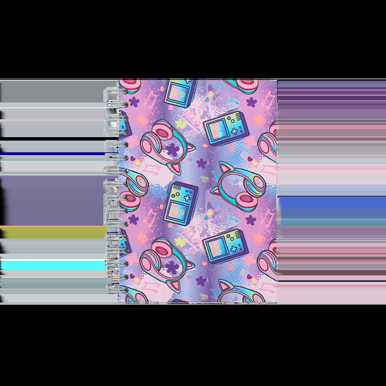 totto Cuaderno A5 tapa forrada - Meowsical