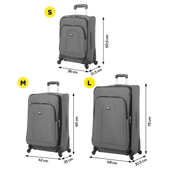 Totto Juego De Maletas Negro - Andromeda 2.0