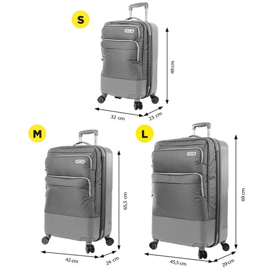 Totto Juego De Maletas Skyteam - Gris