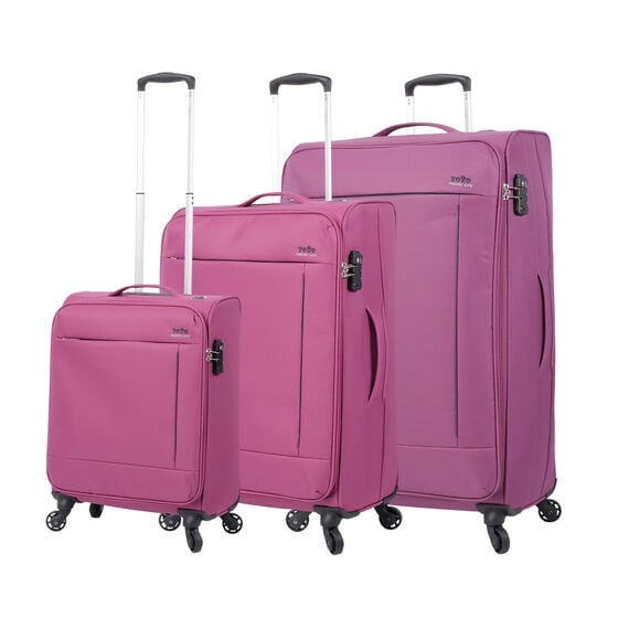 totto Juego de maletas Travel Lite - Morado